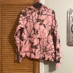 Trail Crest Pink Camo Hoodie Jacket Waterproof